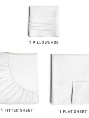 3 piece twin sheet set - new